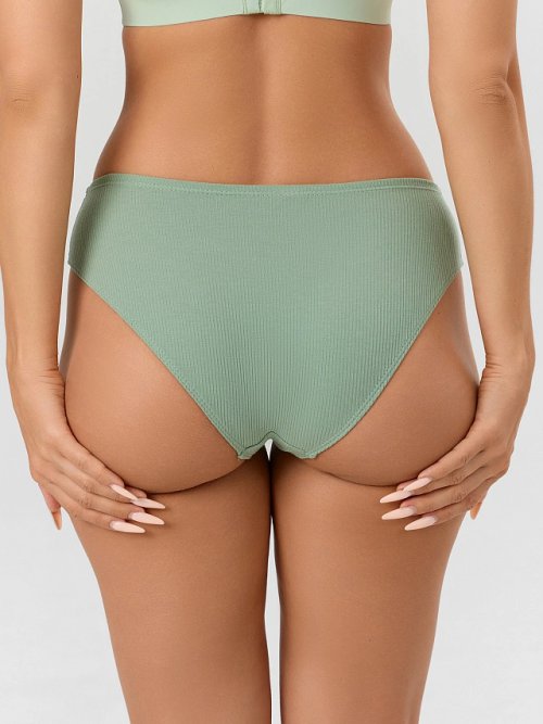 Трусы женские слипы в зеленом цвете, фото 4 из 24