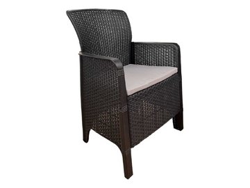 Набор садовой мебели (2 кресла, столик) Springhouse Palermo Balcony VG01BL (графит)