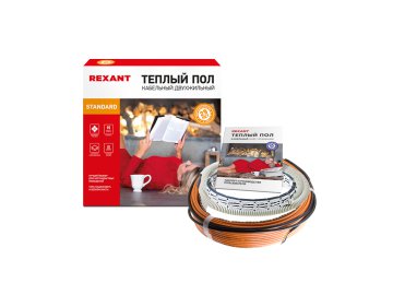 Теплый пол Rexant Standard RND -30-450 (450Вт/30м/ S обогрева, м2: 2,7-3,8) (двухжильный)