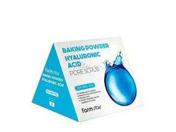Скраб для лица FARMSTAY  Baking Powder Hyaluronic Acid Pore Scrub очищающий с гиалуроновой кислотой