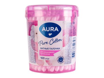 Санта акции и скидки Ивье - Ватные палочки Aura 100 шт