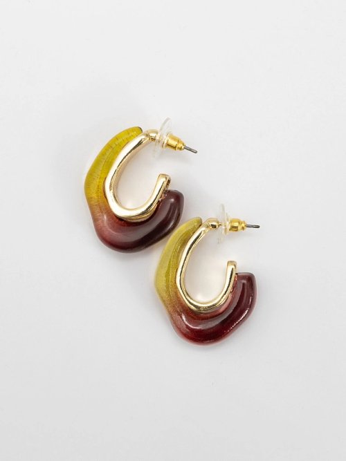 Серьги женские из смолы с застежкой-гвоздиком, фото 5 из 20