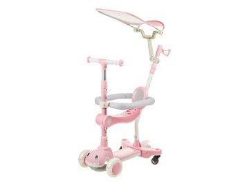 Самокат детский Ricos T-Rex JSCML603B (белый/розовый) из каталога 5 элемент