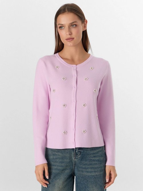 Кардиган женский розовый, фото 1 из 5