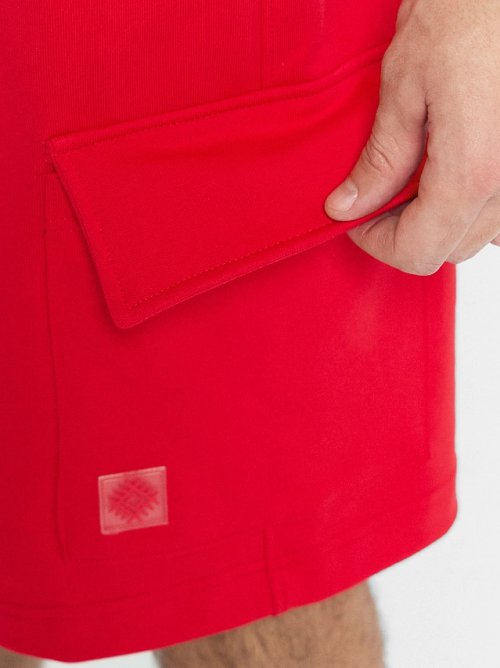 Шорты мужские в красном цвете, фото 6 из 6