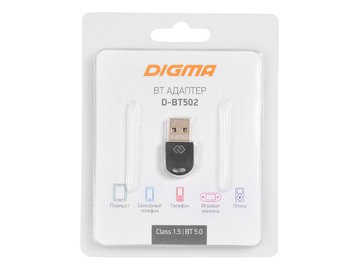 Bluetooth адаптер Digma D-BT502 в Мозыре 5 элемент