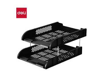 Лоток для бумаг горизонтальный DELI 9216BLACK