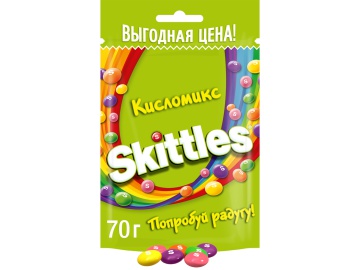 Драже "SKITTLES" (кисломикс) 70г на акции в магазинах Евроопт