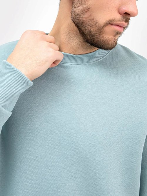 Джемпер мужской в пыльно-бирюзовом цвете, фото 5 из 5