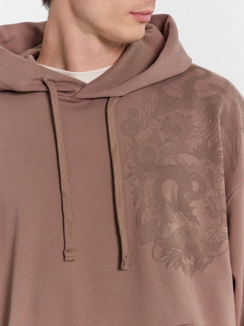 Худи мужское в таупово-бежевом цвете, фото 5 из 6