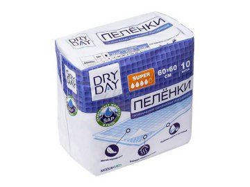 Пел.гиг.впит."DRY DAY"(Super 60х60) 10шт
