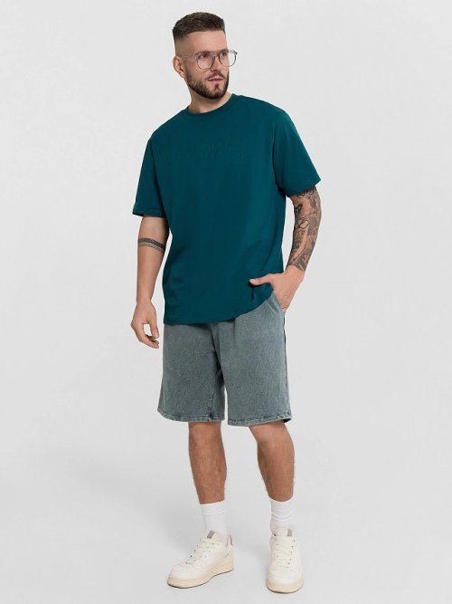 Шорты мужские серые с обработкой эйсид, фото 5 из 5