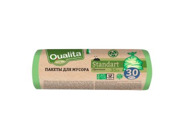 Пакеты для мусора Qualita прочные 35 л 30 шт