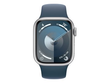 Смарт-часы Apple Watch Series 9 41mm Silver MR903CH/A (силиконовый ремешок S/M) на акции в магазинах 5 элемент