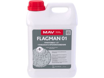 Грунтовка FLAGMAN 01 глубокого проникновения (ВД-АК-01) бесцветная  2л (2,0 кг)