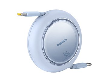 Кабель Baseus Free2Pull Mini Retractable Charging Cable 100W 1.5 м (голубой)