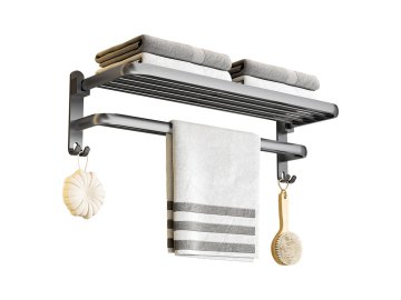 Полотенцедержатель 50см ILLU металл (серый металлик) Y2440934 в Минске Ома