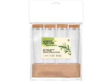 Набор для специй Sugar&Spice Rosemary 4 шт. на деревянной подставке,арт.SE105012996 в Минске Ома