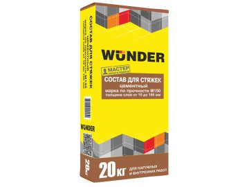 Смесь цементная для стяжек WUNDER 20 кг в Жлобине Ома