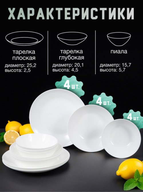 Набор тарелок Elegance, фото 4 из 39