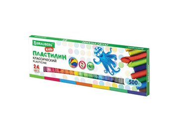 Пластилин BRAUBERG Kids 105874 (24 цвета)