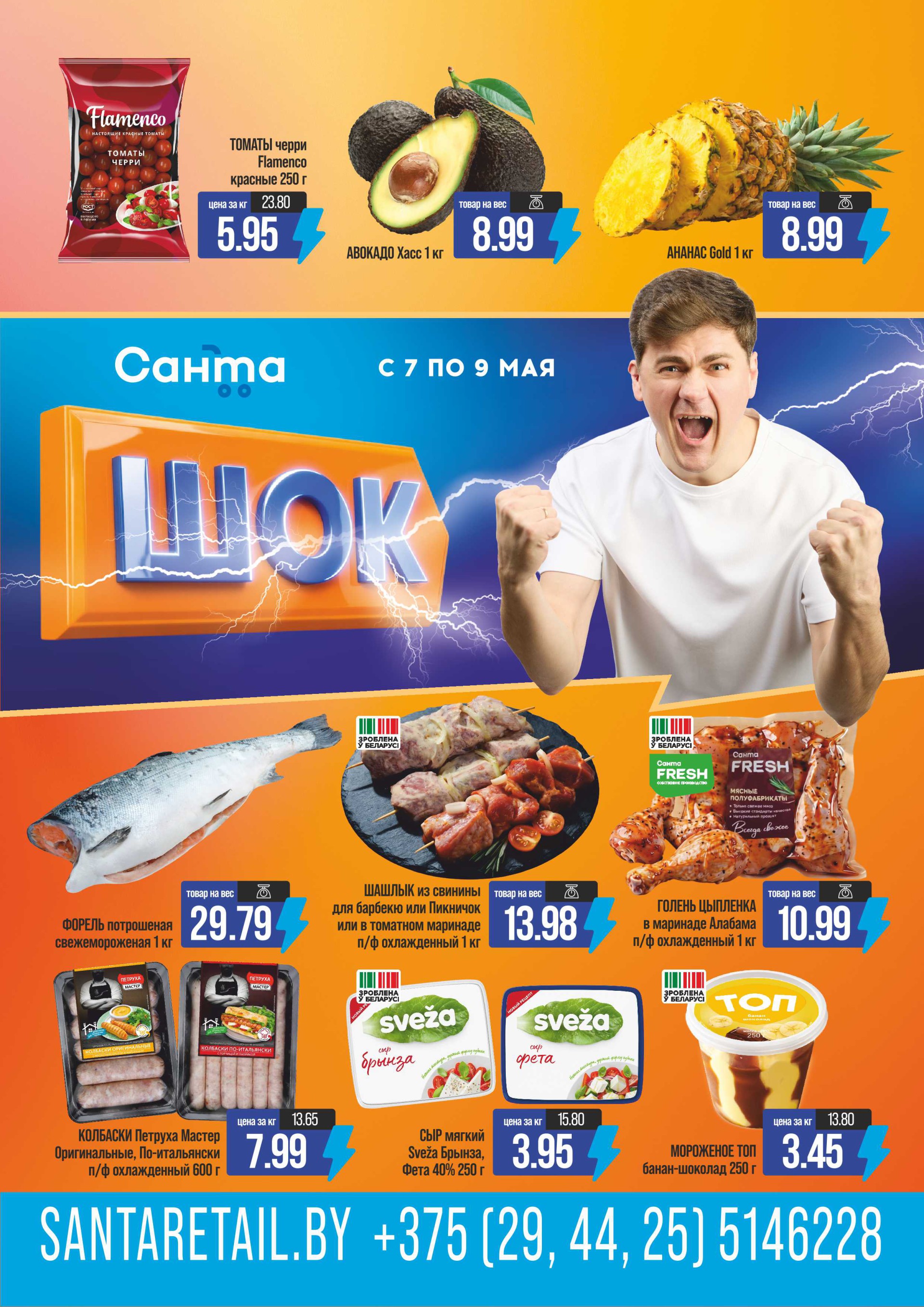 Акция Листовка Санта Шок в Санте Дятлово - страница 1