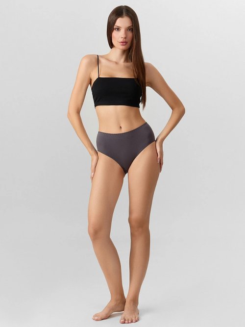 Трусы макси женские серые, фото 5 из 21