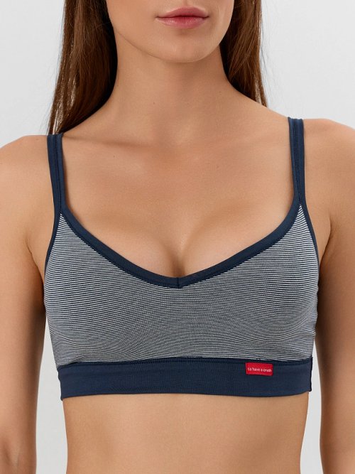 Бюстье женское в синее в полоску, фото 1 из 6