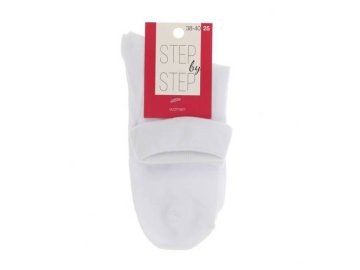 Носки женские STEP by STEP Отворот, размер 25, белый, арт. НЖ 9043-40