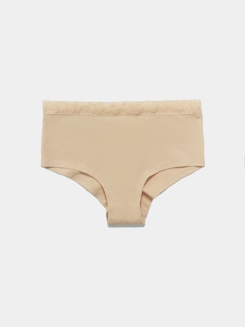 Трусы женские шорты в бежевом цвете, фото 8 из 8