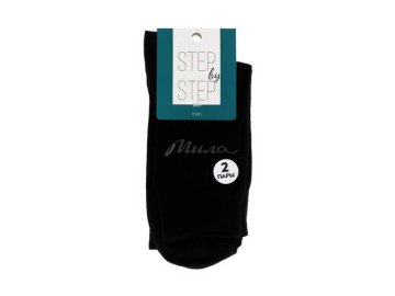 Акции Милы Фаниполь Только в сети «Мила» - Носки мужские STEP by STEP Классика, 2 пары, черный, размер 27-29, арт. НМ 9053-40
