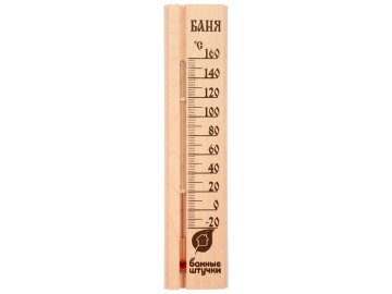 Термометр Баня 27х6,5х1,5 см для бани и сауны / 10 арт. 18037