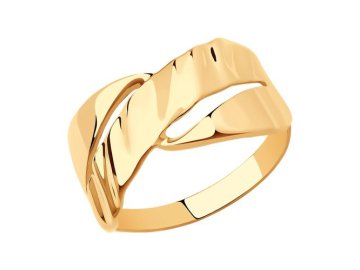 Кольцо декоративное SOKOLOV, красное золото 585 проба