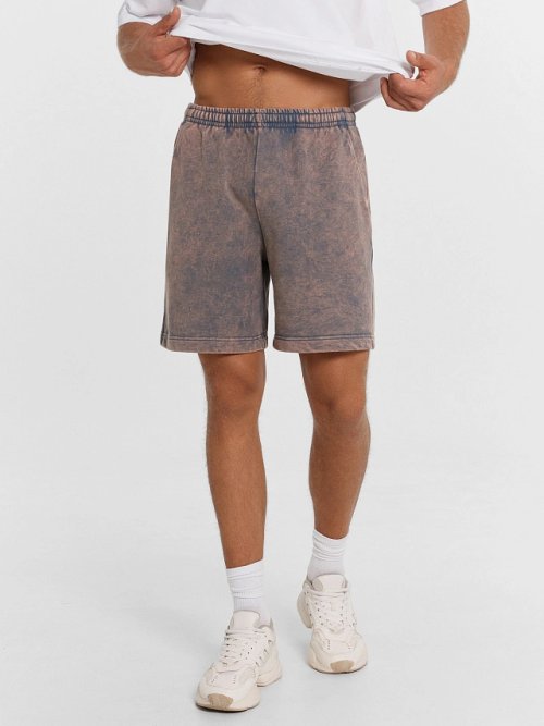 Шорты мужские серые с обработкой эйсид, фото 3 из 6