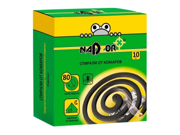Спирали от комаров, 10 шт, Nadzor