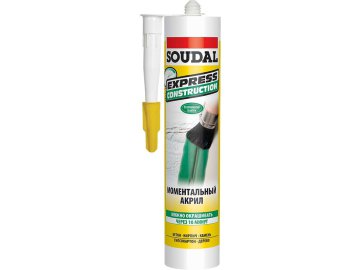 Герметик акриловый SOUDAL EXPRESS CONSTRUCTION белый 280 мл