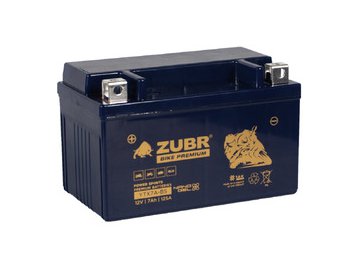 Мотоциклетный аккумулятор ZUBR Premium YTX7A-BS L+ (7 А·ч)