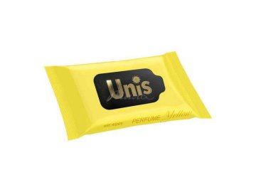 Салфетки влажные UNIS антибактериальные Perfume Yellow, 15 шт