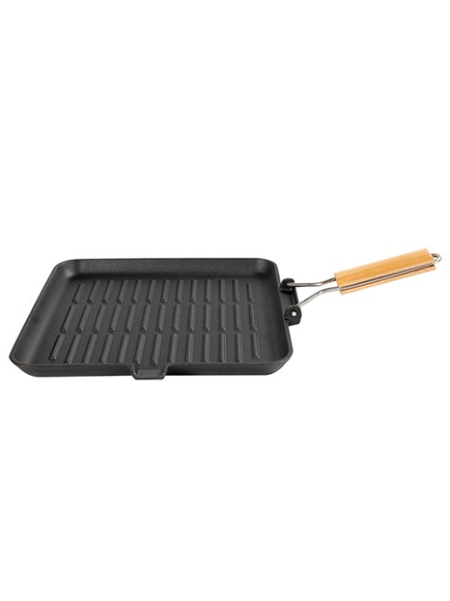 Противень-гриль чугунный с ручкой Grill-2F, фото 7 из 11