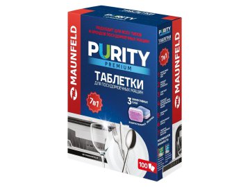 Таблетки для посудомоечных машин MAUNFELD Purity Premium all in 1 MDT100PP