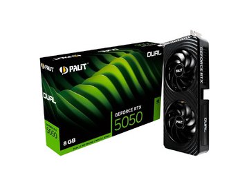 Видеокарта Palit GeForce RTX 5050 Dual NE65050019P1-GB2070D