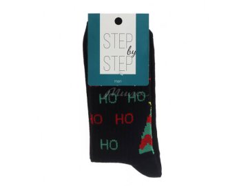 Носки мужские STEP by STEP НО-НО-НО черный р.27-29 арт.НМ 9027-40