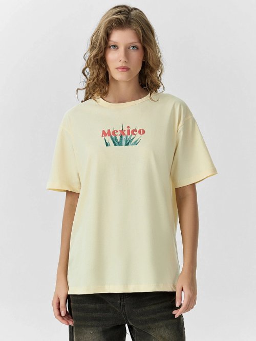 Футболка женская желтая "Mexico", фото 1 из 30