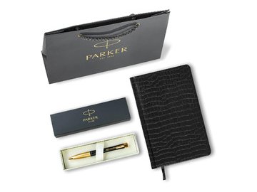 Ручка PARKER Urban Twist Black GT (ежедневник А5 черный, пакет, 880898)