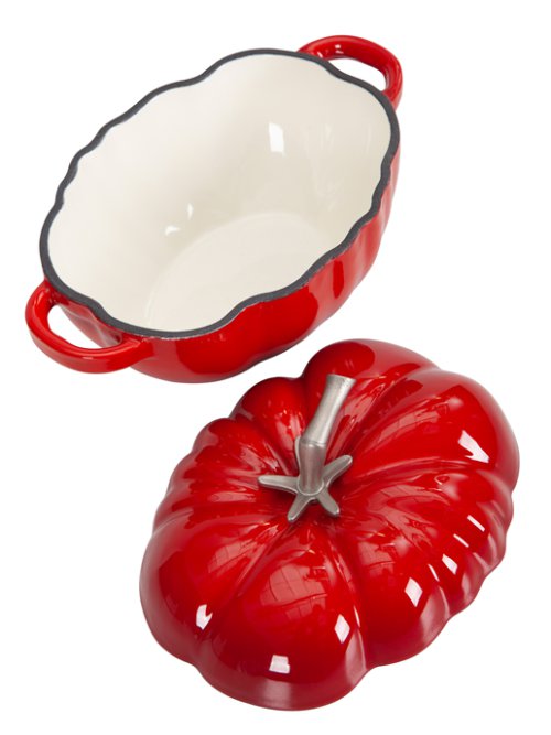 Кокотница чугунная эмалированная Tomato mini 0,48 л, фото 12 из 15