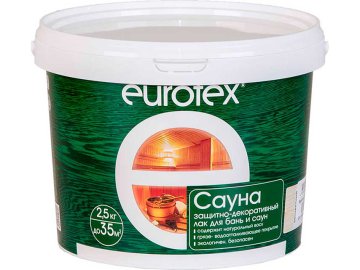Лак Eurotex Сауна (2.5кг)