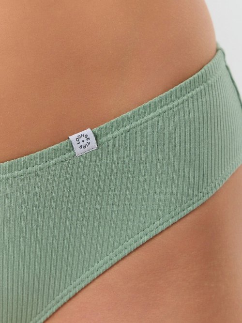 Трусы женские слипы в зеленом цвете, фото 5 из 24