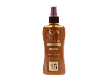 Масло-Активатор загара KRASSA Sun Expert с блестками, SPF 15+, 180 мл