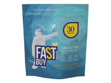 Таблетки для посудомоечной машины FASTBUY ECO Lemon Power, 30 шт