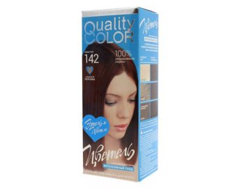 Стойкая гель-краска для волос ESTEL Quality Color Цветель, тон 142 каштан